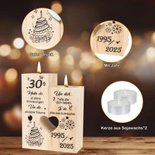 30.Geburtstag Deko Kerzenständer Geschenk 1995 2025 Mama