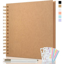 Fotobuch 21x21cm DIY Spiralalbum 40 Seiten Scrapbook