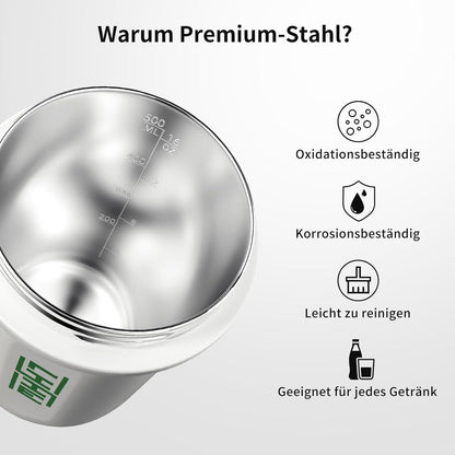 LHHW Edelstahl Protein Shaker 500ml auslaufsicher BPA-frei