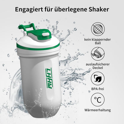500ml Protein Shaker Edelstahl auslaufsicher BPA freianieß Shaker