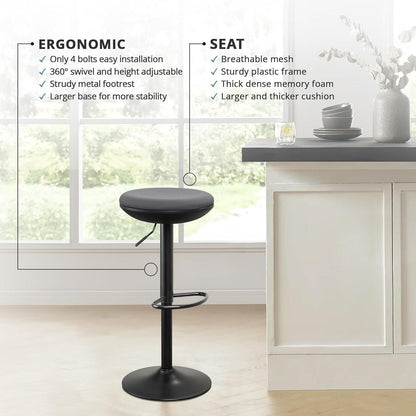 Ergonomischer Stehhocker höhenverstellbar drehbar ohne