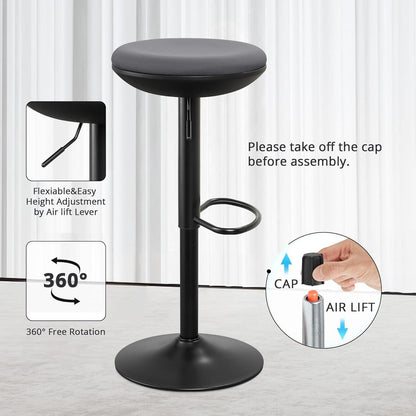 Ergonomischer Stehhocker höhenverstellbar drehbar ohne