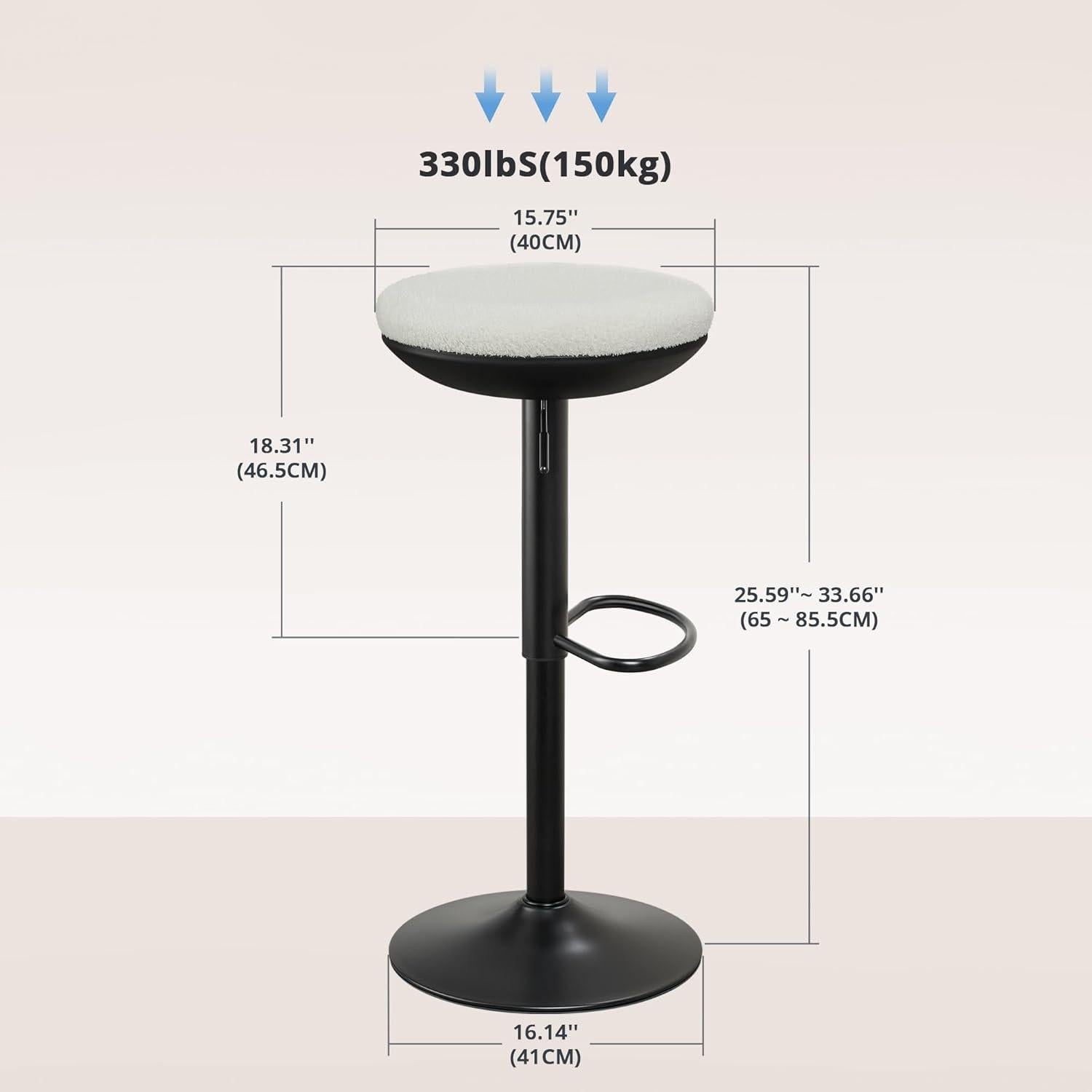 Ergonomischer Stehhocker höhenverstellbar drehbar Bürohocker