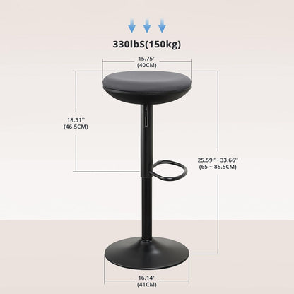 Ergonomischer Stehhocker höhenverstellbar drehbar Bürohocker Grau 2