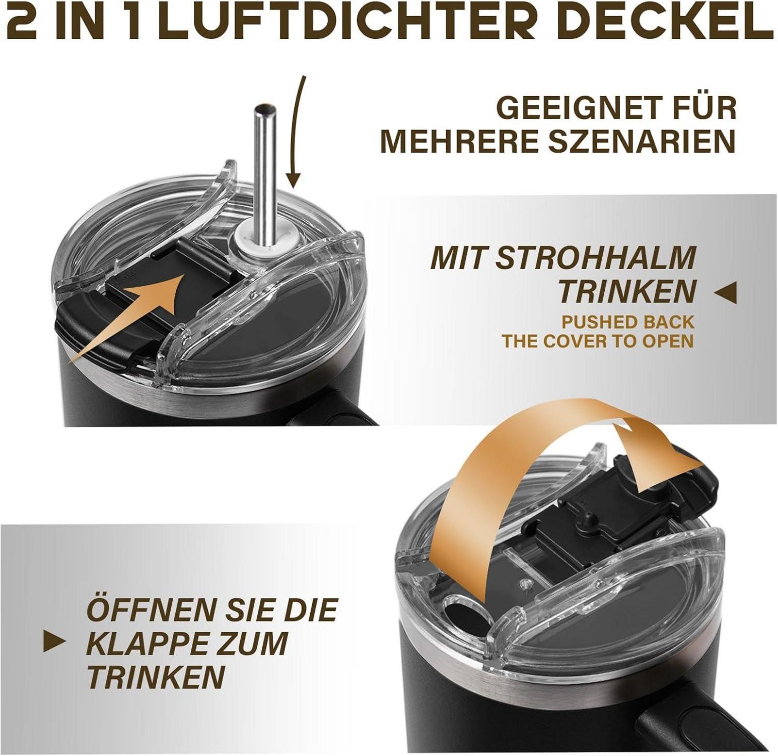 Giftasy Thermobecher 40 oz für Freund - Jahrestag & Hochzeitstag - Edelstahl - Partnergeschenk - Ich liebe Dich - Männer - BPA-frei