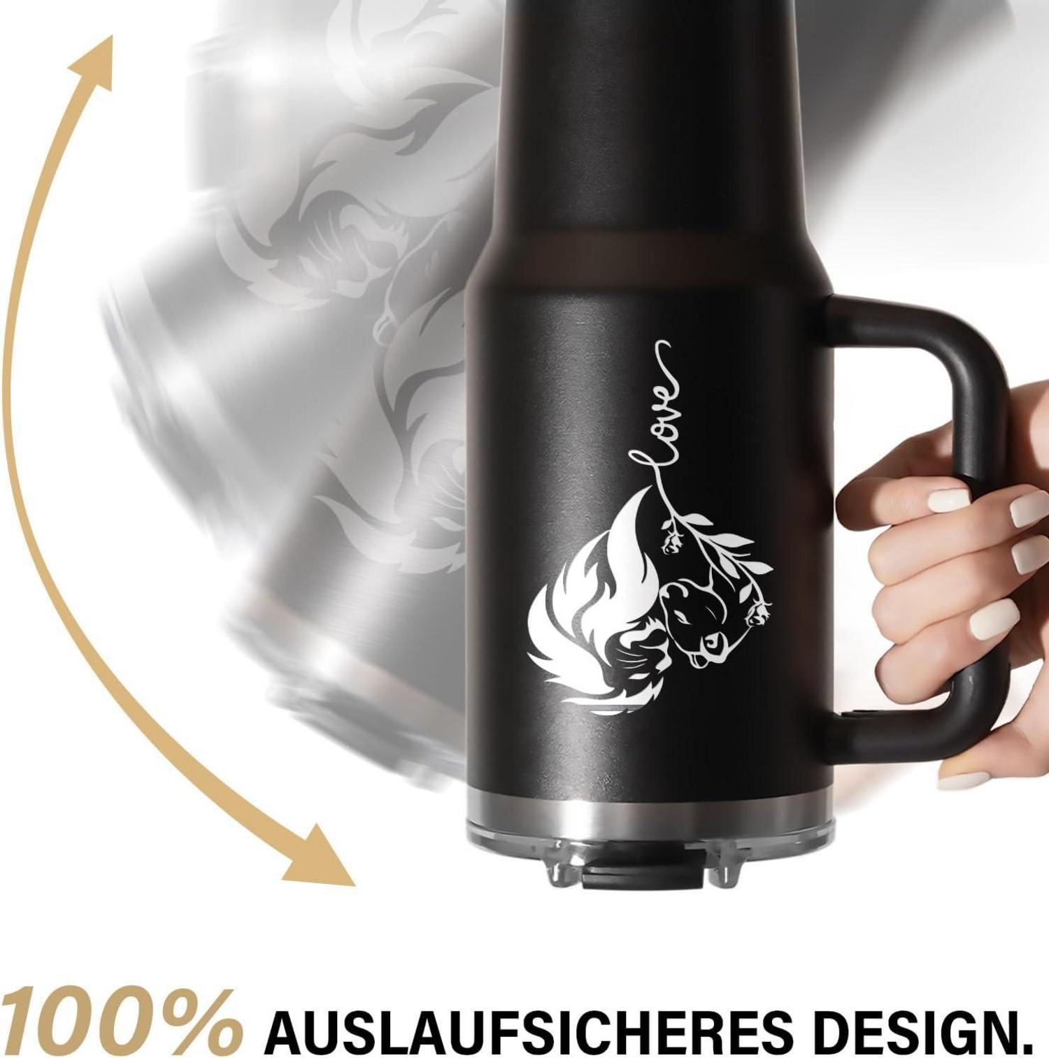 Thermobecher 40 oz Jahrestag Partner Geschenk für Freund Ich liebe Dich