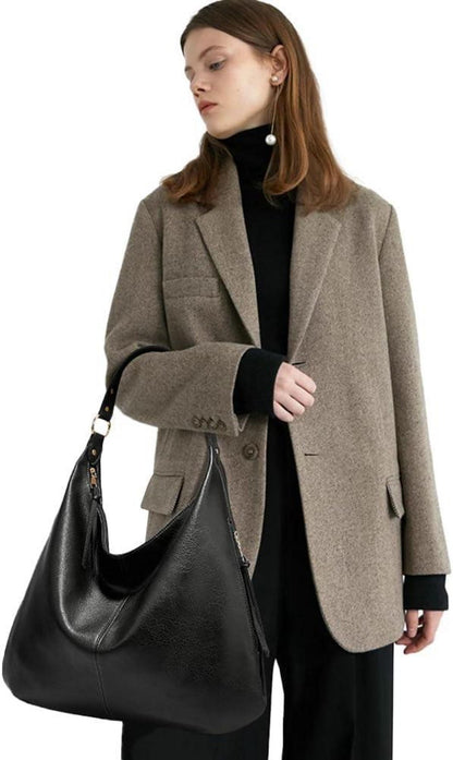 Pahajim Damen Handtasche Leder Set Shopper Groß Hobo Umhängetasche