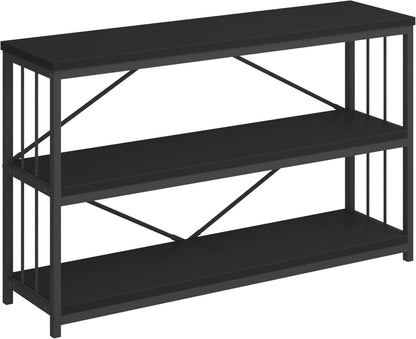 Konsolentisch Flurtisch Bücherregal Industrie-Design 140x34x74cm