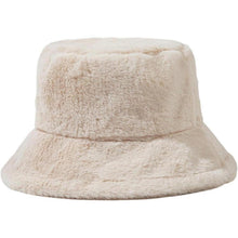 Flauschige Winter Fischerhut Damen Beige
