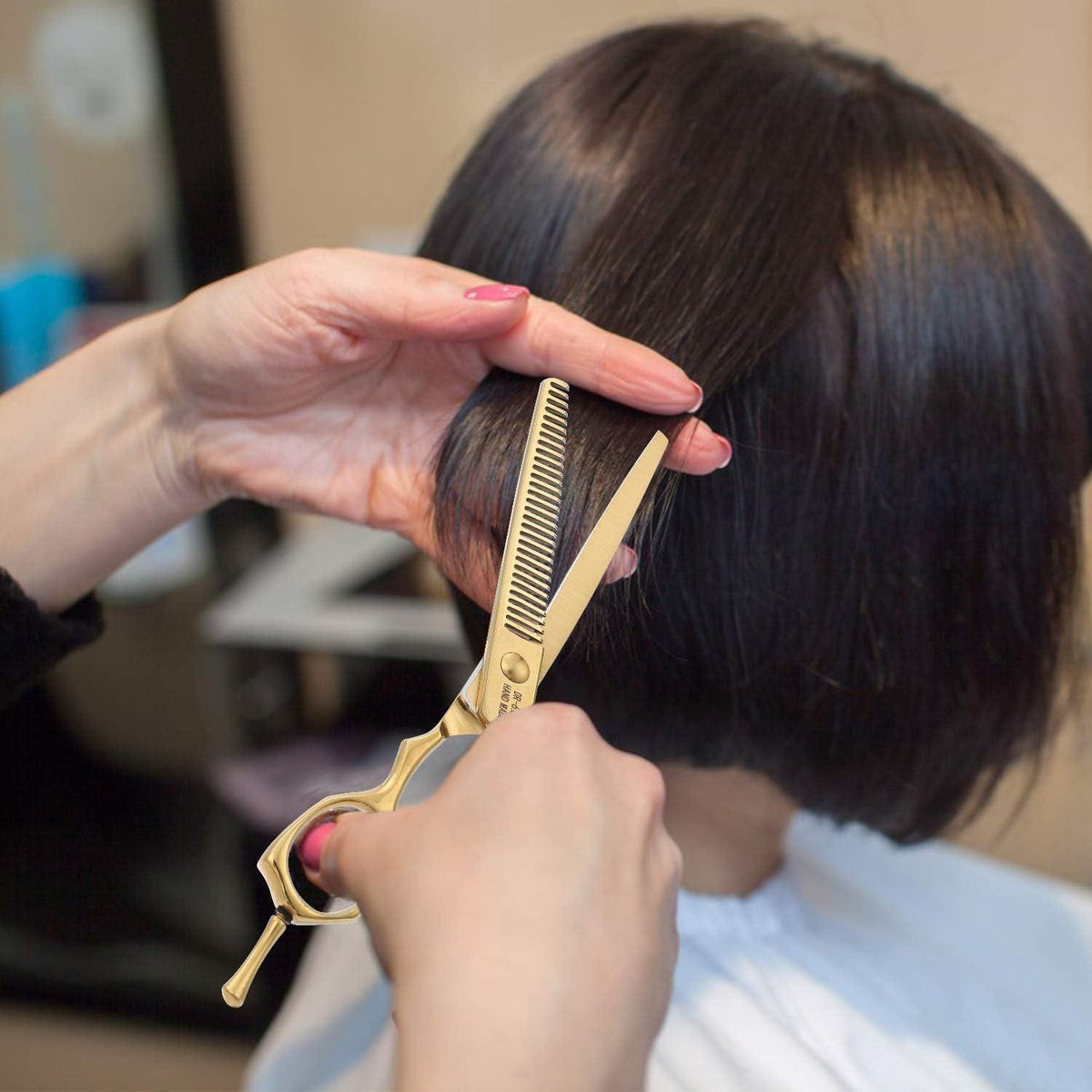 Professionelle Haarschneideschere 440C Edelstahl – Ergonomisch & Handgefertigt