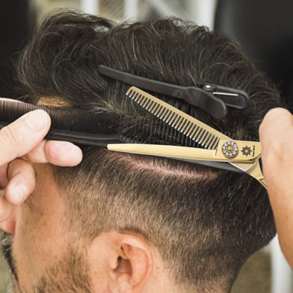 Professionelle Haarschneideschere 440C Edelstahl – Ergonomisch & Handgefertigt
