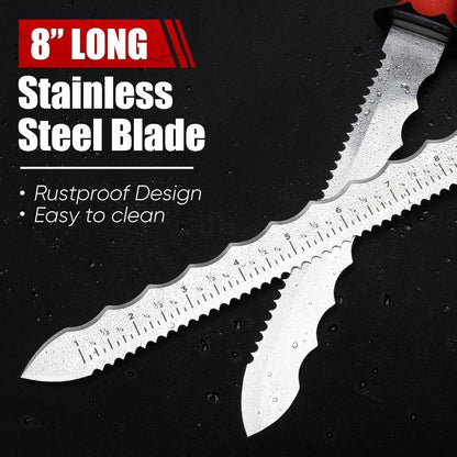Dämmstoffmesser 20cm Edelstahl mit Laserskala