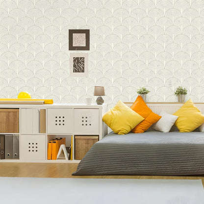 Moderne Selbstklebende Tapete Geometrie Streifen 44cm x 10m