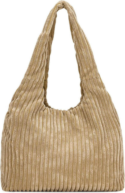 Stilvolle Faltbare Plüsch Damen Schultertasche mit großen Taschen