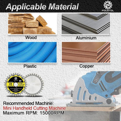 Kreissägeblätter Holz 85mm 32 Zähne 5er Set für Metall & Kunststoff