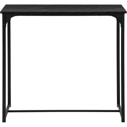 Bartisch Set mit 4 Barhockern – Industriestil Schwarz