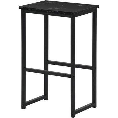 Bartisch Set mit 4 Barhockern – Industriestil Schwarz