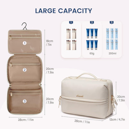 Kulturbeutel Damen Kulturtasche Aufhängen Groß Wasserdicht Make Up Tasche