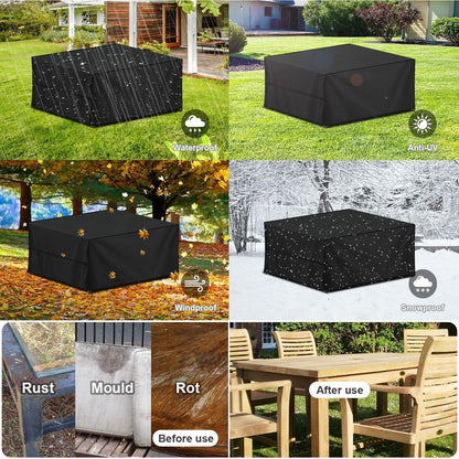 Gartenmöbel Abdeckung Wasserdicht 245x185x100cm 420D Oxford