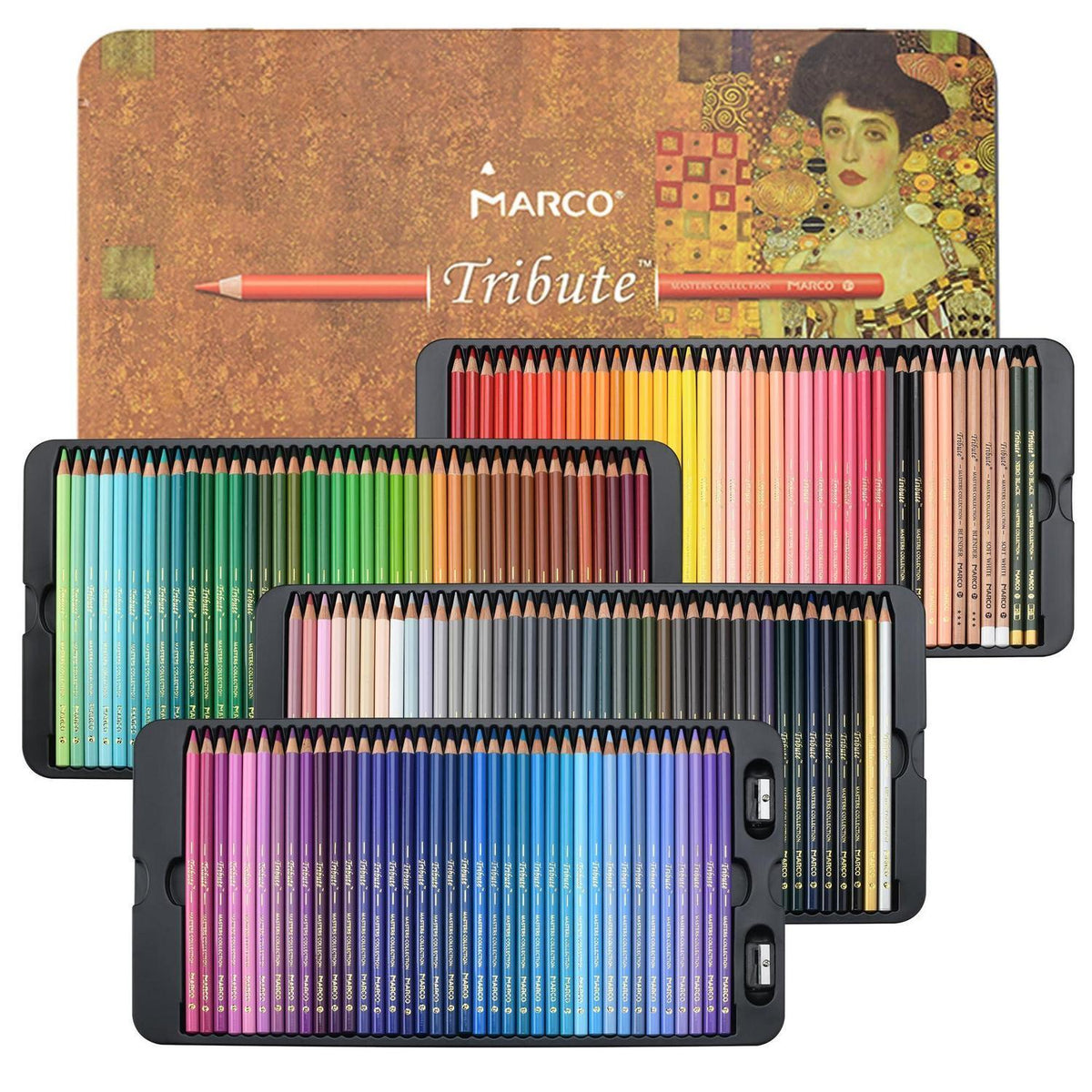 160-farbiges Buntstiftset für Künstler & Ausmalen