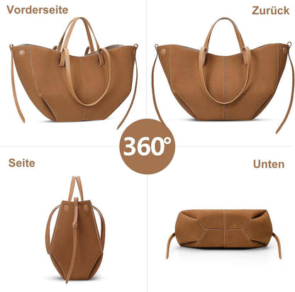 TIAASTAP Tote Bag Kunstleder Damen Groß Schultertasche Shopper