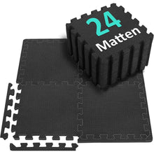 Bodenschutzmatte Fitness Set 24 Matten 2.22 Qm Schwarz