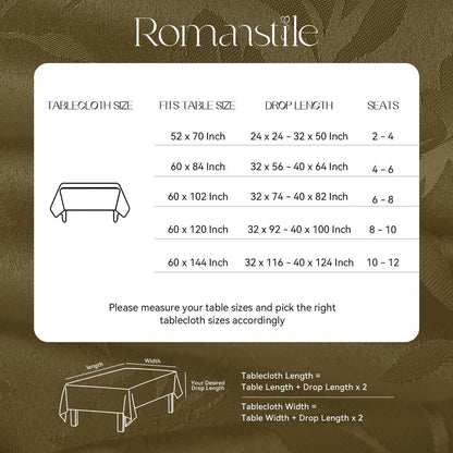 Runde Tischdecke Gold Romanstil 160cm – Abwaschbar & Jacquard