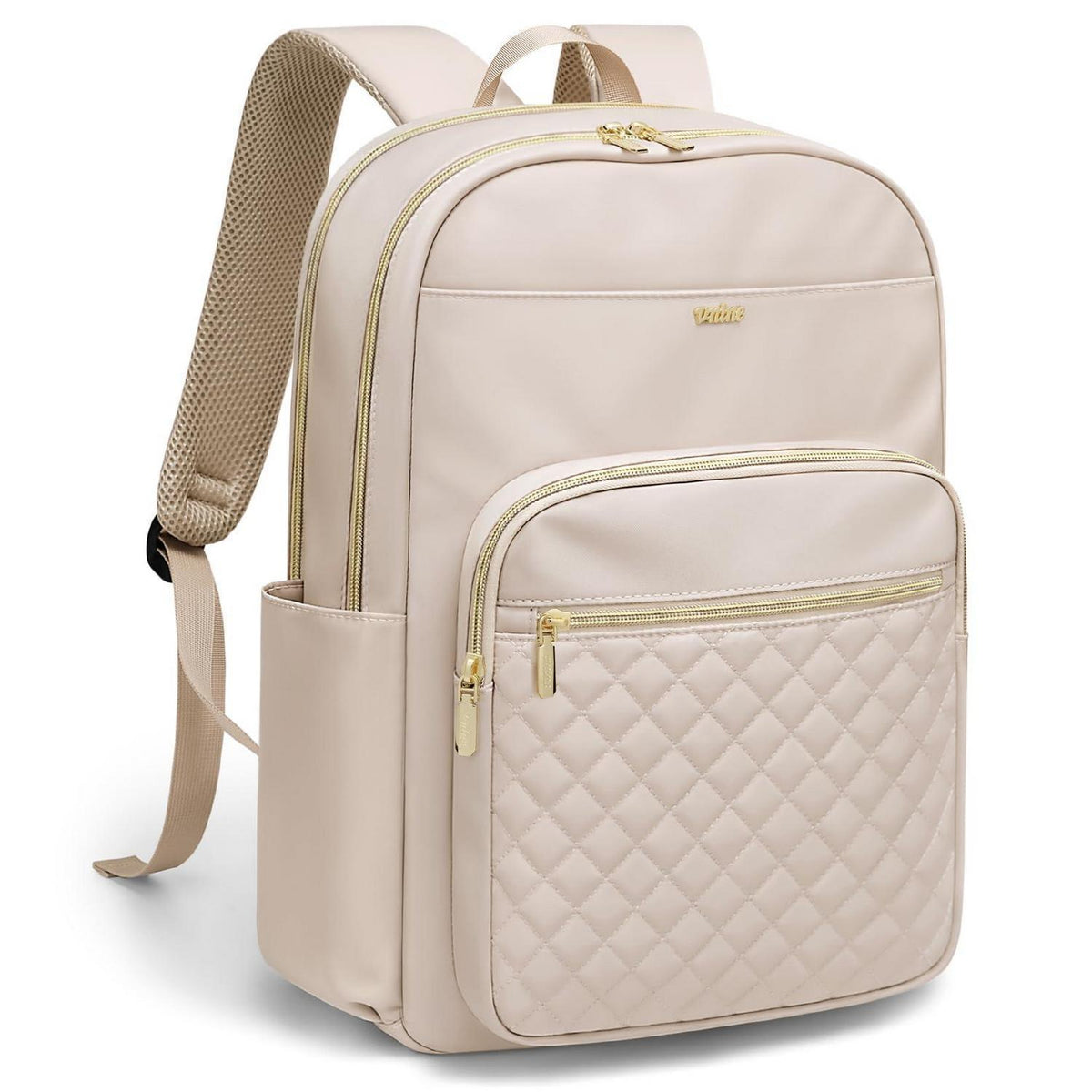 Laptop Rucksack Damen 16 Zoll – Wasserdichter Reiserucksack Beige