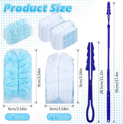 25er Set Swiffer Staubmagnet Nachfüllpack mit Teleskopstange