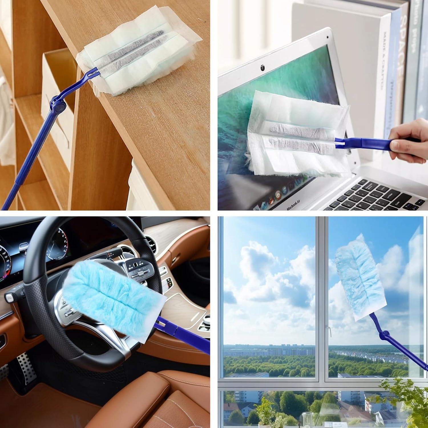25er Set Staubmagnet Nachfüllpack für Swiffer Staubmagnet und Teleskopstange