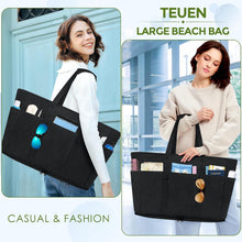 TEUEN Große Handtasche Damen Strandtasche XXL mit