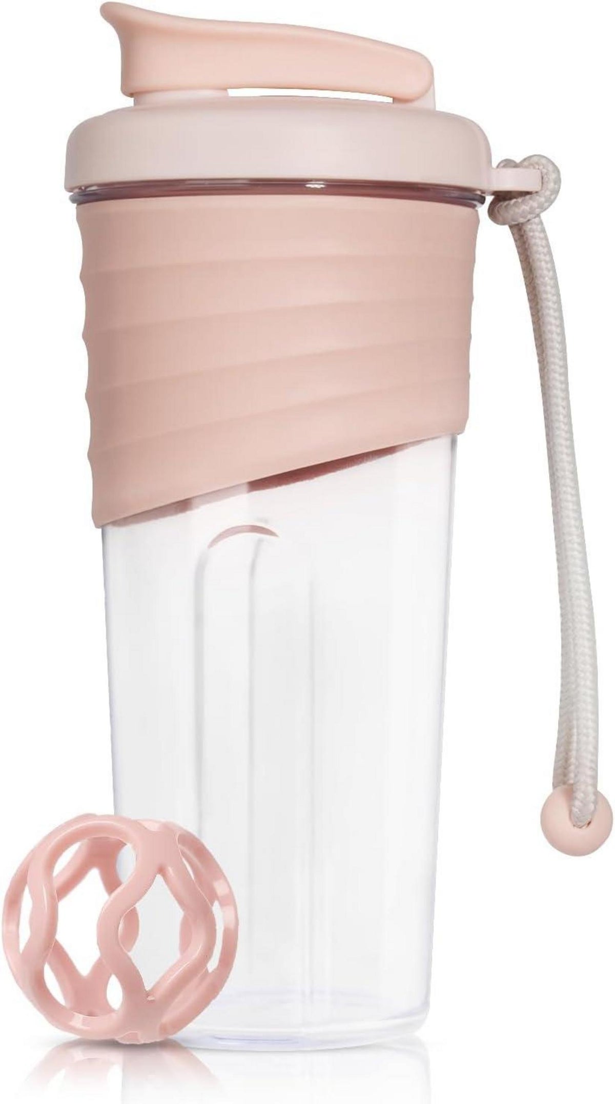 Protein Shaker Bottle 700ml Tritan BPA-frei Pink Fitness Outdoor