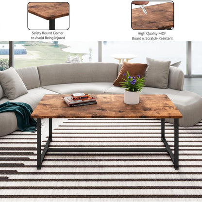 HAHRIR Vintage Couchtisch mit Stauraum und