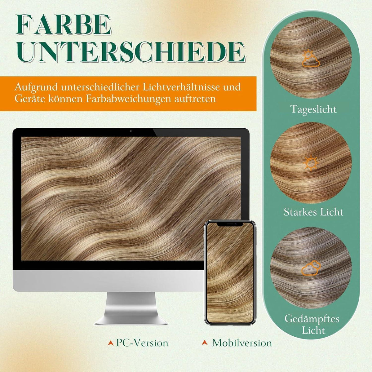 Echthaar Tape Extensions Blond Ombre 50cm