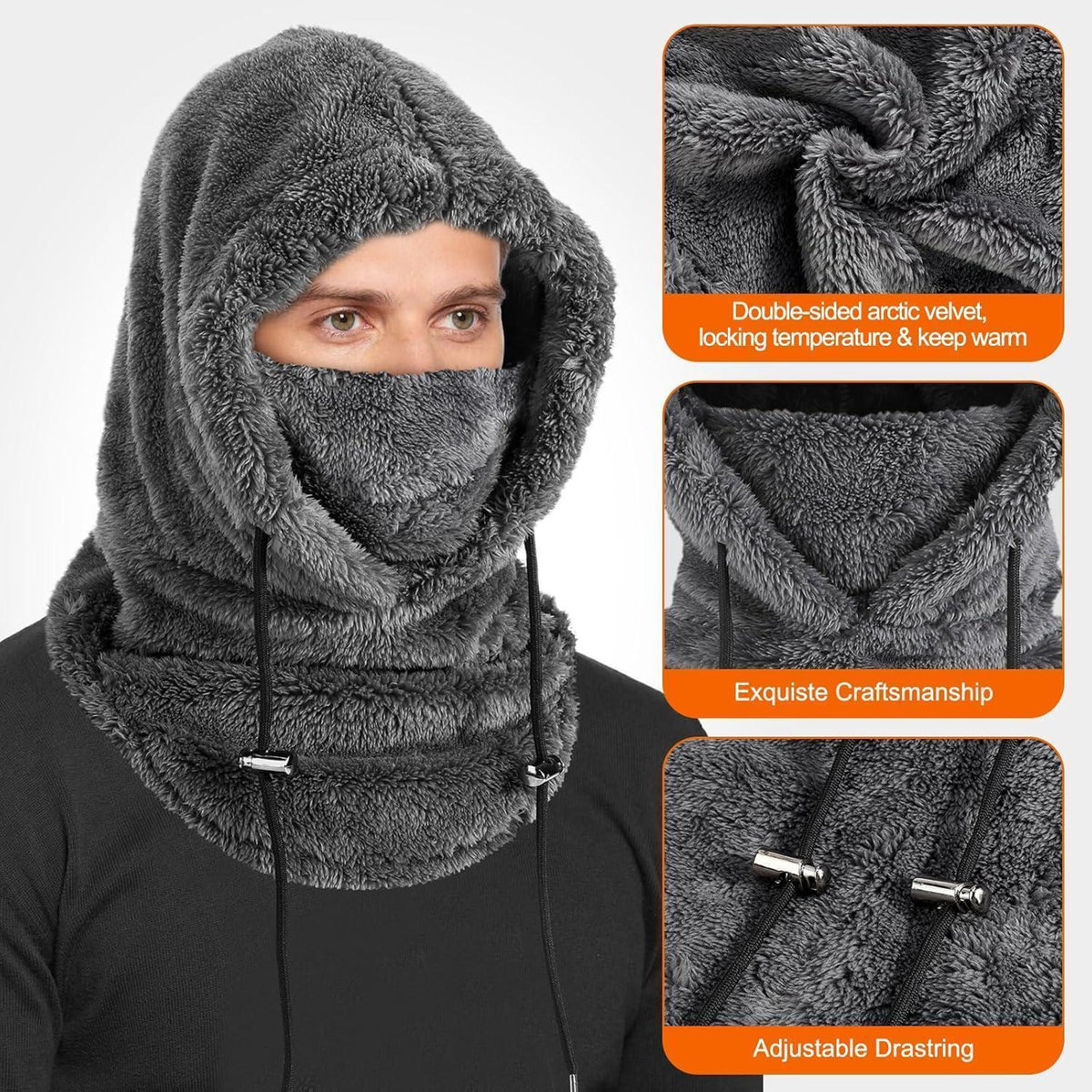Winter Sturmhaube Fleece – Winddicht & Warm für Herren & Damen