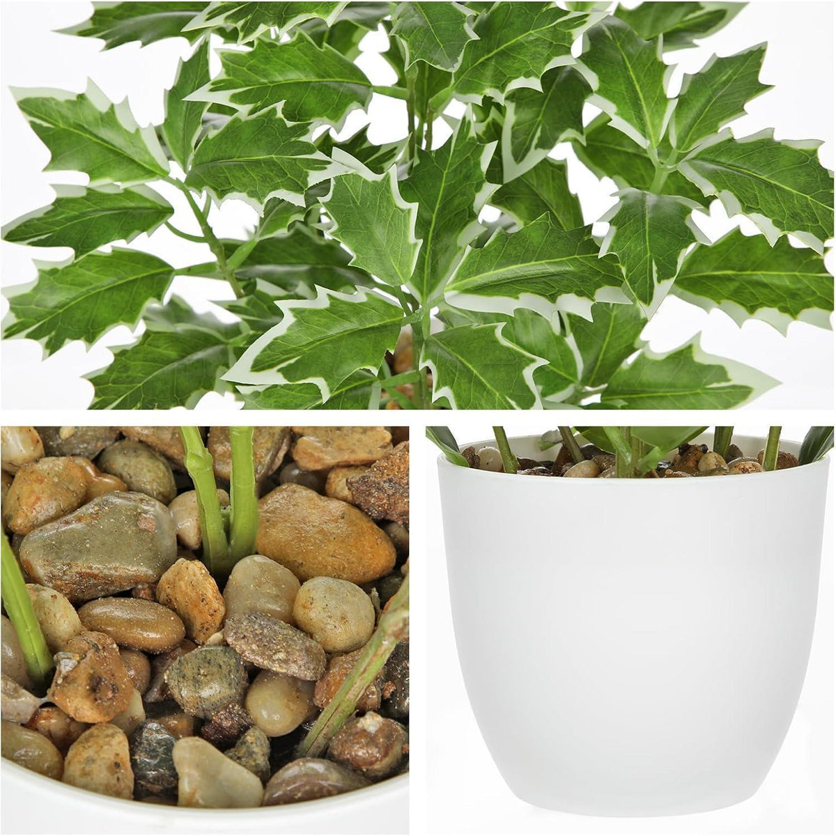 Kleine Kunstpflanze Ficus im Topf, naturgetreu, 25cm