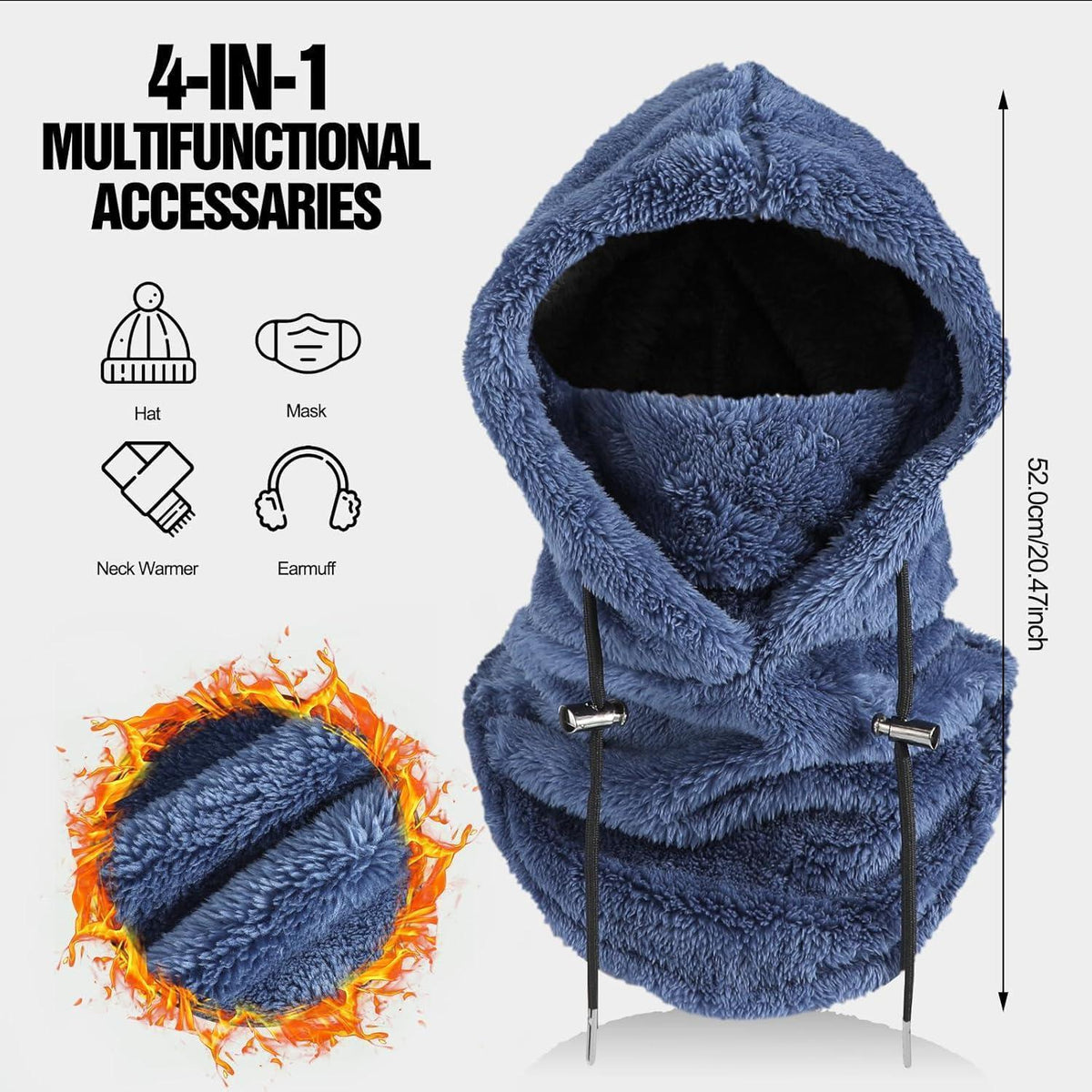 Winter Sturmhaube Fleece – Winddicht & Warm für Herren & Damen