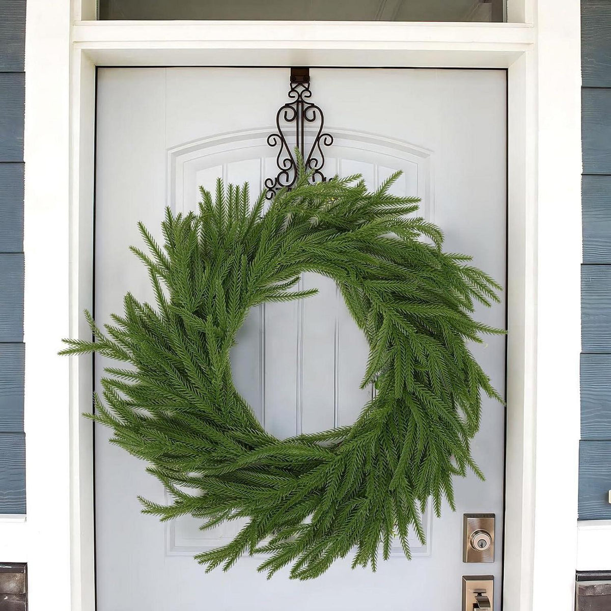 2x 1.8m Künstliche Norfolk Pine Girlande Weihnachten