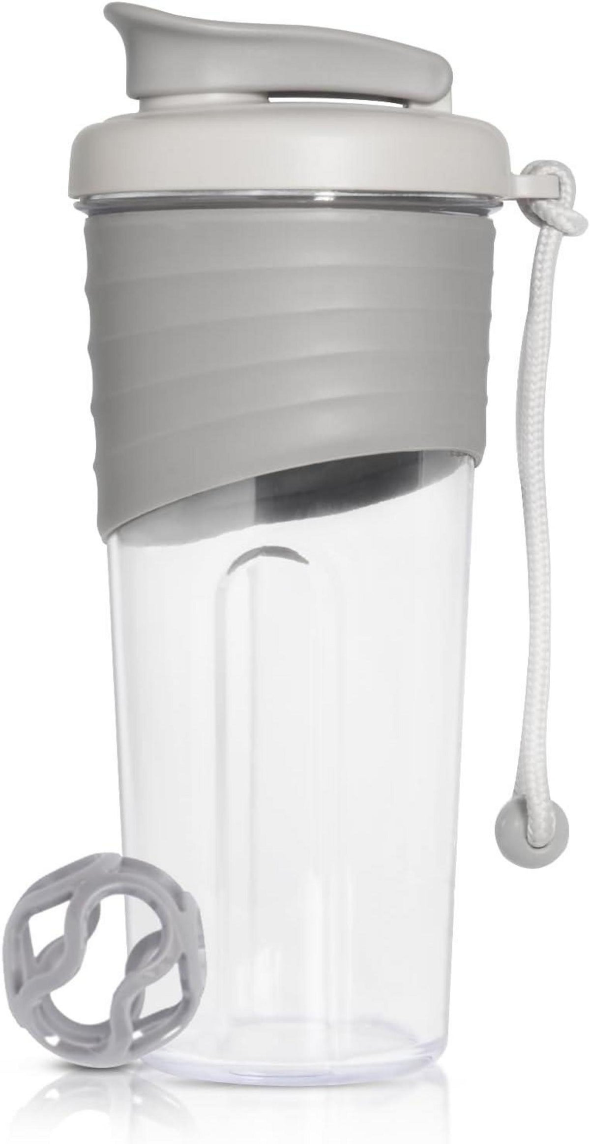 Protein Shaker 700ml Tritan BPA-frei Silikongriff Grau