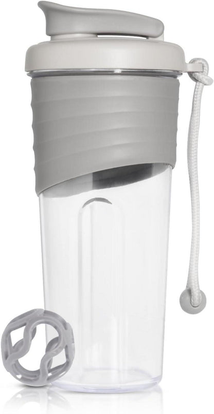 Protein Shaker 700ml Tritan BPA-frei Silikongriff Grau