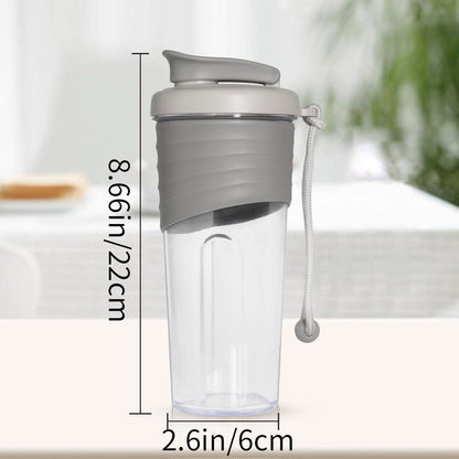 Protein Shaker 700ml Tritan BPA-frei Silikongriff Grau