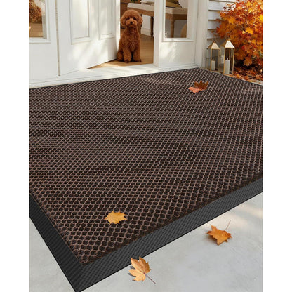 Fußmatte Braun 90x150 cm - Schmutzfangmatte für Innen & Aussen