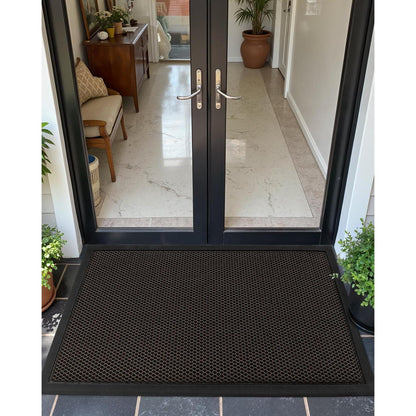 Fußmatte Braun 90x150 cm - Schmutzfangmatte für Innen & Aussen