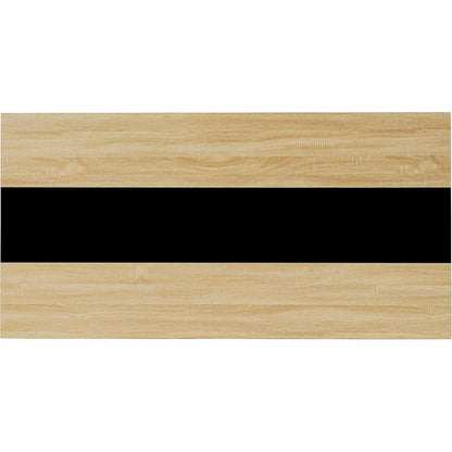 Esszimmergruppe Eiche-Schwarz 160cm mit 6 Grau Stühlen