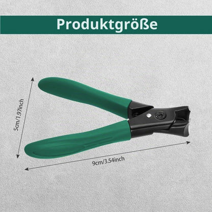 Nagelknipser für dicke Nägel mit Auffangbehälter – Grün