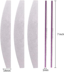 10er Pack Professionelle Nagelfeilen 100/180 Grit für