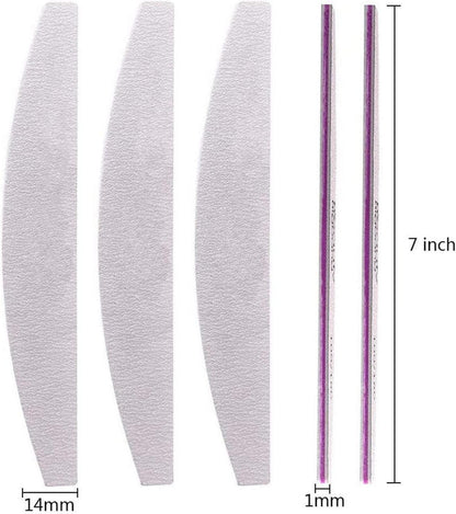 10er Pack Professionelle Nagelfeilen 100/180 Grit für