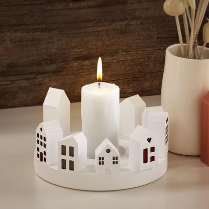 Silikonformen Häuser 12er Set – Gießformen für Kerzen & DIY