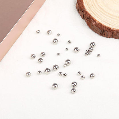 Silberne Piercing Kugeln Set 32stk 1,2mm Edelstahl 3/4/5/6mm