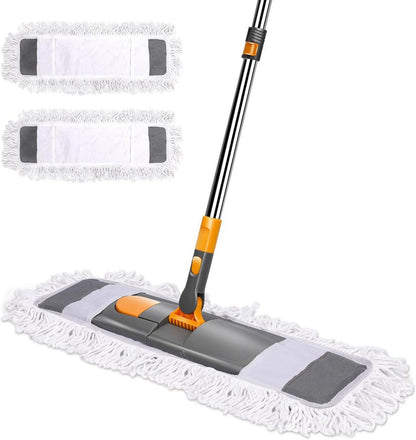 Mikrofaser Bodenwischer mit Teleskopstiel und Moppads